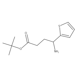 Tert-butyl 4-amino-4-(thiophen-2-yl)butanoate结构式