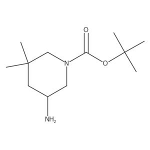 tert-Butyl (S)-5-amino-3,3-dimethylpiperidine-1-carboxylate Structure