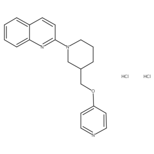 2-[3-(Pyridin-4-yloxymethyl)piperidin-1-yl]quinoline;dihydrochloride结构式