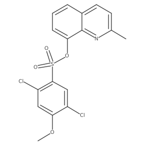 2-Methyl-8-quinolinyl 2,5-dichloro-4-methoxybenzenesulfonate Structure