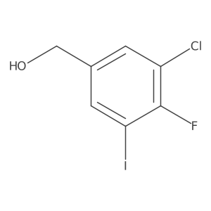 (3-Chloro-4-fluoro-5-iodophenyl)methanol结构式