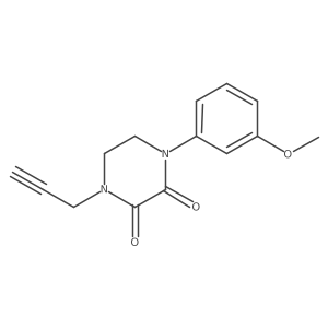 1-(3-Methoxyphenyl)-4-prop-2-ynylpiperazine-2,3-dione Structure
