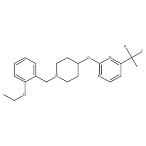 2-({1-[(2-Ethoxyphenyl)methyl]piperidin-4-yl}oxy)-4-(trifluoromethyl)pyrimidine结构式