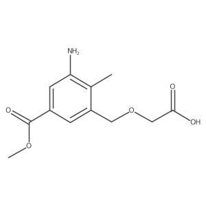 2-{[3-Amino-5-(methoxycarbonyl)-2-methylphenyl]methoxy}acetic acid Structure