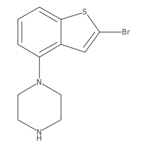 1-(2-Bromo-1-benzothiophen-4-yl)piperazine Structure