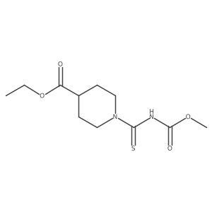 Ethyl 1-{[(methoxycarbonyl)amino]methanethioyl}piperidine-4-carboxylate Structure