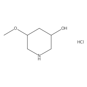 (3S,5R)-5-methoxypiperidin-3-ol hydrochloride结构式