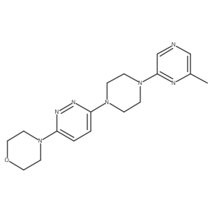 4-{6-[4-(6-Methylpyrazin-2-yl)piperazin-1-yl]pyridazin-3-yl}morpholine Structure