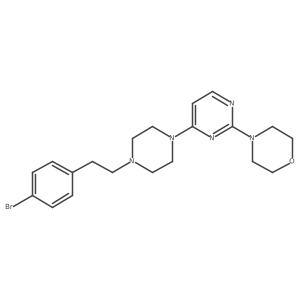 4-(4-{4-[2-(4-Bromophenyl)ethyl]piperazin-1-yl}pyrimidin-2-yl)morpholine Structure