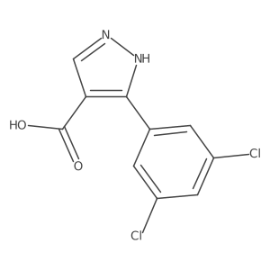 5-(3,5-Dichlorophenyl)-1H-pyrazole-4-carboxylic acid Structure