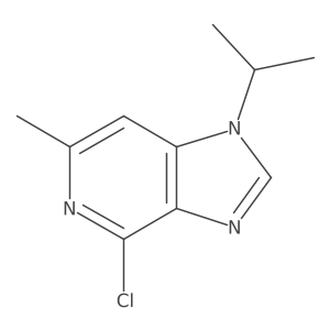 4-Chloro-1-isopropyl-6-methyl-1H-imidazo[4,5-c]pyridine结构式
