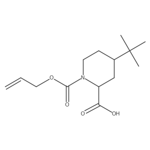rac-(2R,4S)-4-tert-butyl-1-[(prop-2-en-1-yloxy)carbonyl]piperidine-2-carboxylic acid结构式