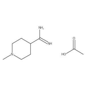 1-Methylpiperidine-4-carboximidamide, acetic acid结构式