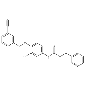 benzyl N-{3-chloro-4-[(3-cyanophenyl)methoxy]phenyl}carbamate Structure