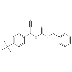 benzyl N-[(4-tert-butylphenyl)(cyano)methyl]carbamate Structure