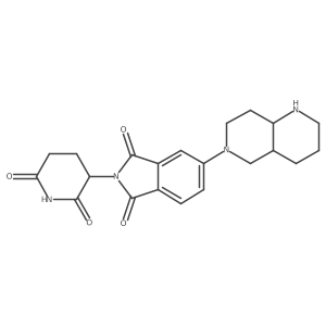 5-(decahydro-1,6-naphthyridin-6-yl)-2-(2,6-dioxopiperidin-3-yl)-2,3-dihydro-1H-isoindole-1,3-dione Structure