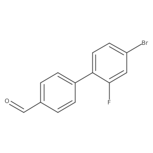 4'-Bromo-2'-fluoro-[1,1'-biphenyl]-4-carbaldehyde结构式