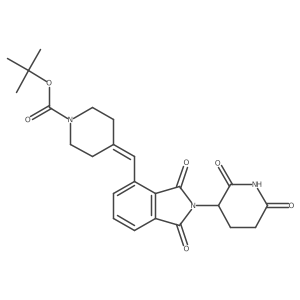 Tert-butyl 4-((2-(2,6-dioxopiperidin-3-yl)-1,3-dioxoisoindolin-4-yl)methylene)piperidine-1-carboxylate结构式