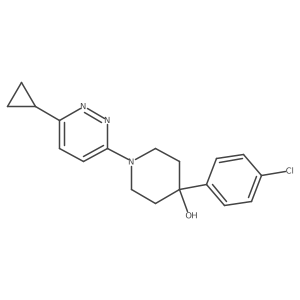 4-(4-Chlorophenyl)-1-(6-cyclopropylpyridazin-3-yl)piperidin-4-ol Structure