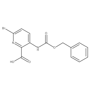 3-{[(Benzyloxy)carbonyl]amino}-6-bromopyridine-2-carboxylic acid Structure