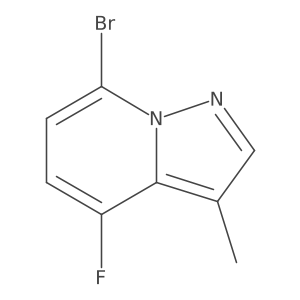 7-Bromo-4-fluoro-3-methylpyrazolo[1,5-a]pyridine结构式