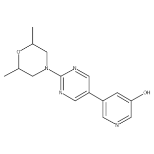 5-[2-(2,6-Dimethylmorpholin-4-yl)pyrimidin-5-yl]pyridin-3-ol Structure