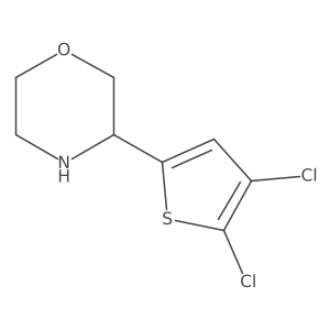 3-(4,5-Dichloro-2-thienyl)morpholine结构式