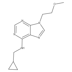 N-(cyclopropylmethyl)-9-(2-methoxyethyl)-9H-purin-6-amine结构式
