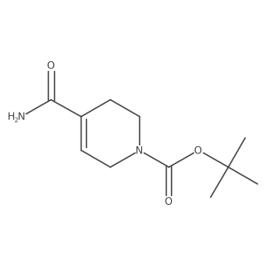 1-Tert-butoxycarbonyl-4-carbamoyl-1,2,3,6-tetrahydropyridine Structure