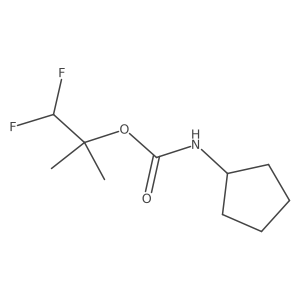 1,1-difluoro-2-methylpropan-2-yl N-cyclopentylcarbamate Structure