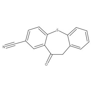 10,11-Dihydro-11-oxodibenzo[b,f]thiepin-2-carbonitrile结构式