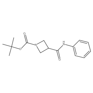 1-Boc-Azetidine-3-carboxylic acid phenylamide Structure
