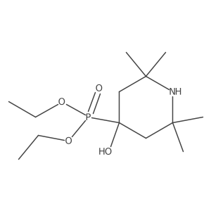Phosphonic acid, (4-hydroxy-2,2,6,6-tetramethyl-4-piperidinyl)-, diethyl ester结构式
