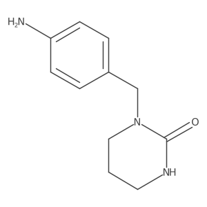1-((4-Aminophenyl)methyl)tetrahydro-2-pyrimidinone Structure