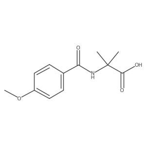 N-(4-Methoxybenzoyl)-2-methylalanine Structure