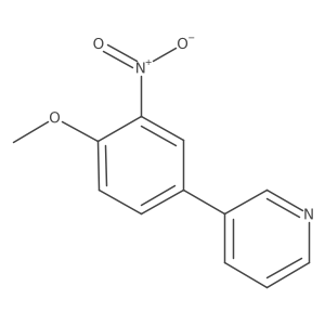 3-[4-(Methyloxy)-3-nitrophenyl]pyridine结构式
