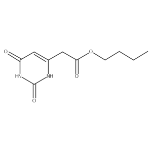 Butyl 1,2,3,6-tetrahydro-2,6-dioxo-4-pyrimidineacetate结构式