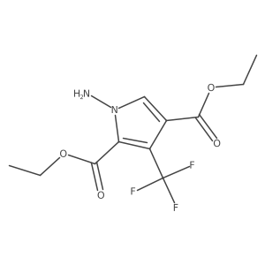 Diethyl 1-amino-3-(trifluoromethyl)-1H-pyrrole-2,4-dicarboxylate结构式