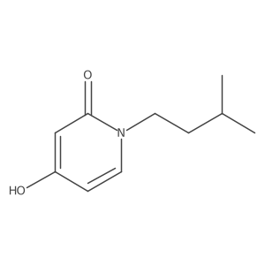 4-hydroxy-1-(3-methylbutyl)-1H-pyridin-2-one结构式