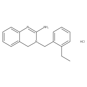 3-[(2-ethylphenyl)methyl]-4H-quinazolin-2-amine;hydrochloride Structure