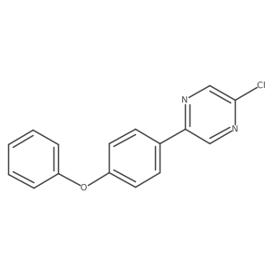 2-Chloro-5-(4-phenoxyphenyl)pyrazine结构式