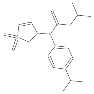 N-(1,1-Dioxido-2,3-dihydro-3-thiophenyl)-N-(4-isopropylphenyl)-3-methylbutanamide Structure