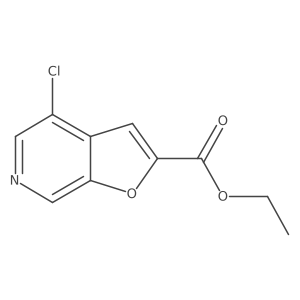 Ethyl 4-chlorofuro[2,3-c]pyridine-2-carboxylate Structure