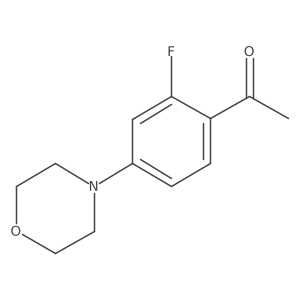 1-[2-fluoro-4-(4-morpholinyl)phenyl]Ethanone Structure