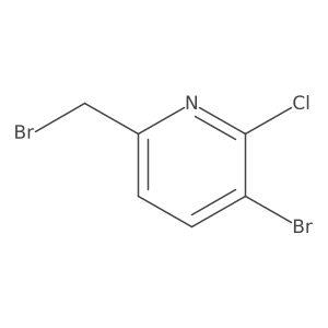 3-Bromo-6-(bromomethyl)-2-chloropyridine结构式