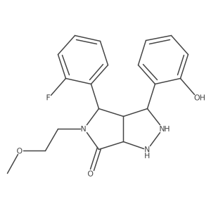 4-(2-Fluorophenyl)-3-(2-hydroxyphenyl)-5-(2-methoxyethyl)-1,2,3,3a,4,6a-hexahydropyrrolo[3,4-c]pyrazol-6-one Structure