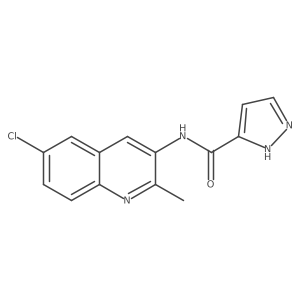 1h-Pyrazole-3-carboxamide,n-(6-chloro-2-methyl-3-quinolinyl)- Structure