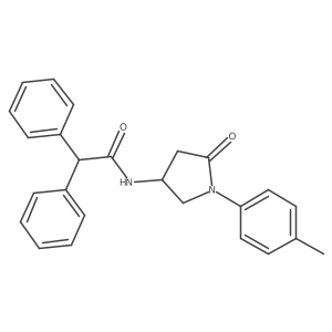 N-(5-oxo-1-(p-tolyl)pyrrolidin-3-yl)-2,2-diphenylacetamide Structure