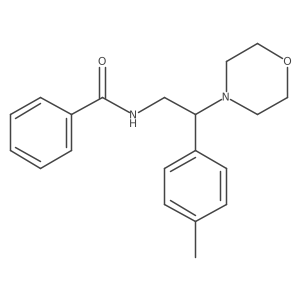 N-[2-(4-methylphenyl)-2-morpholin-4-ylethyl]benzamide Structure