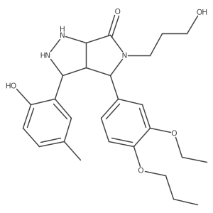 4-(3-Ethoxy-4-propoxyphenyl)-3-(2-hydroxy-5-methylphenyl)-5-(3-hydroxypropyl)-1,2,3,3a,4,6a-hexahydropyrrolo[3,4-c]pyrazol-6-one结构式